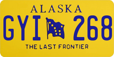 AK license plate GYI268