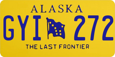 AK license plate GYI272