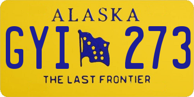 AK license plate GYI273