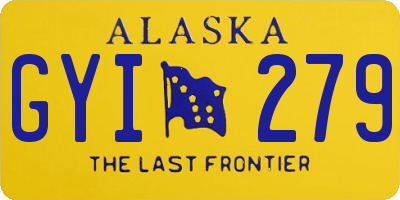 AK license plate GYI279