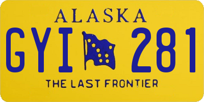 AK license plate GYI281