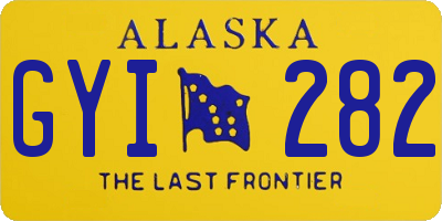 AK license plate GYI282