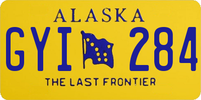 AK license plate GYI284