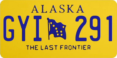 AK license plate GYI291