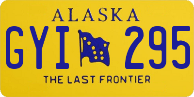 AK license plate GYI295