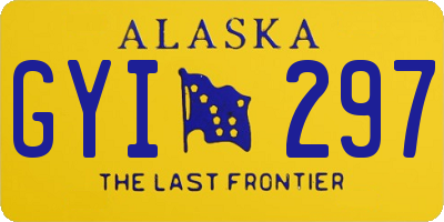 AK license plate GYI297