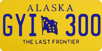 AK license plate GYI300