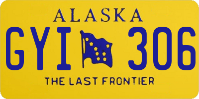 AK license plate GYI306