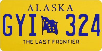 AK license plate GYI324