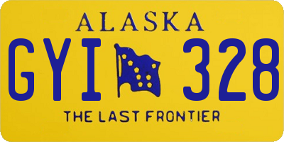AK license plate GYI328