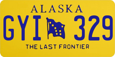 AK license plate GYI329