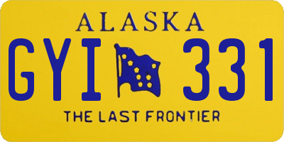 AK license plate GYI331