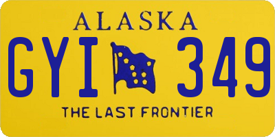AK license plate GYI349