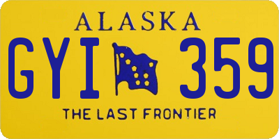 AK license plate GYI359