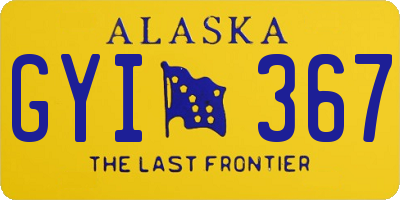 AK license plate GYI367