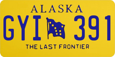 AK license plate GYI391