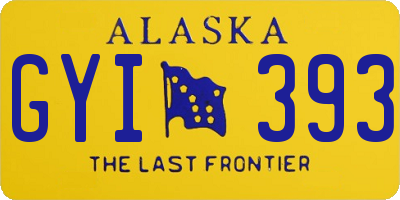 AK license plate GYI393