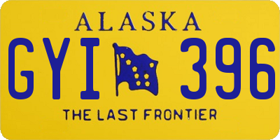 AK license plate GYI396