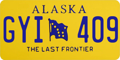 AK license plate GYI409