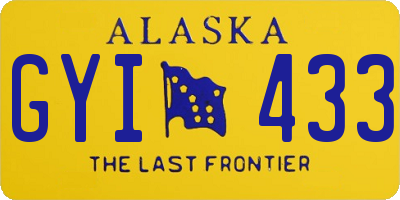 AK license plate GYI433