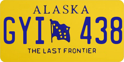 AK license plate GYI438