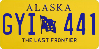 AK license plate GYI441