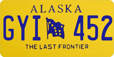 AK license plate GYI452