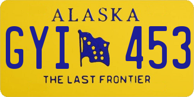 AK license plate GYI453