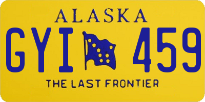 AK license plate GYI459
