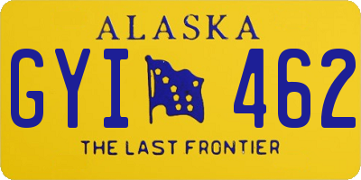 AK license plate GYI462