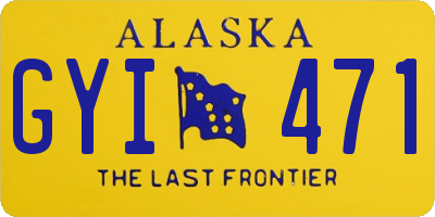 AK license plate GYI471
