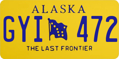 AK license plate GYI472