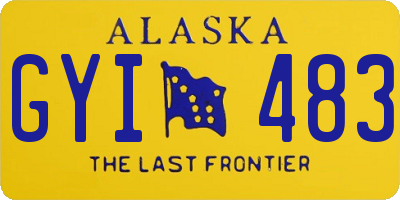 AK license plate GYI483