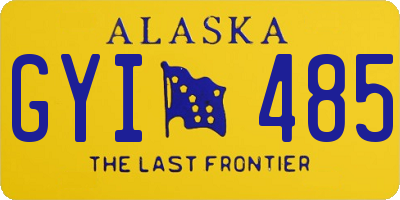 AK license plate GYI485