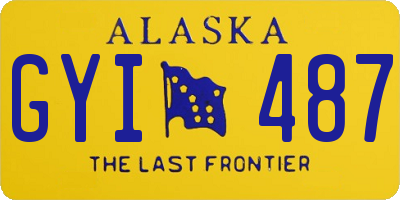 AK license plate GYI487