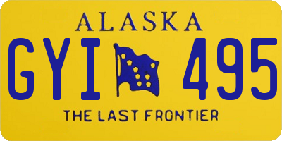 AK license plate GYI495