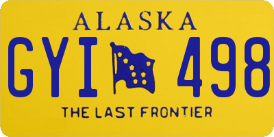 AK license plate GYI498