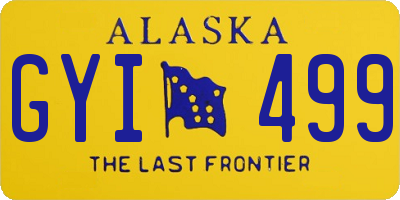 AK license plate GYI499