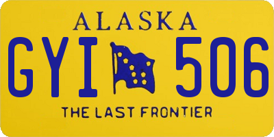 AK license plate GYI506