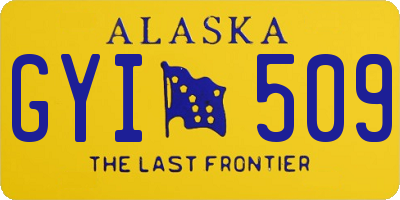 AK license plate GYI509
