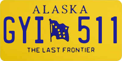 AK license plate GYI511