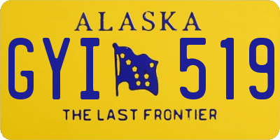 AK license plate GYI519