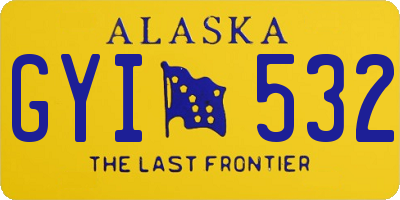 AK license plate GYI532
