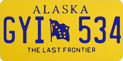 AK license plate GYI534