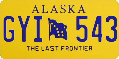 AK license plate GYI543