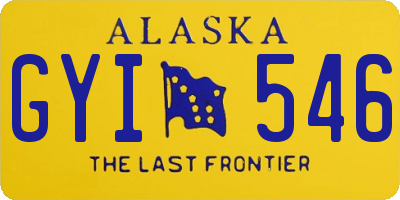 AK license plate GYI546