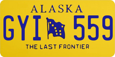 AK license plate GYI559