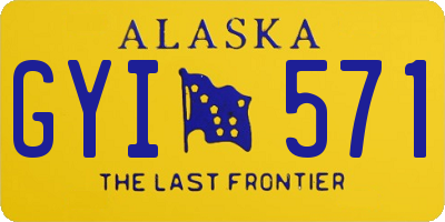 AK license plate GYI571