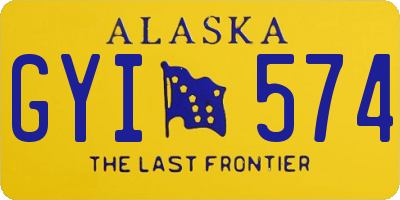 AK license plate GYI574