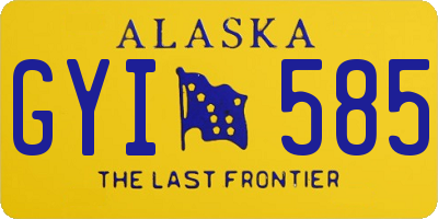 AK license plate GYI585
